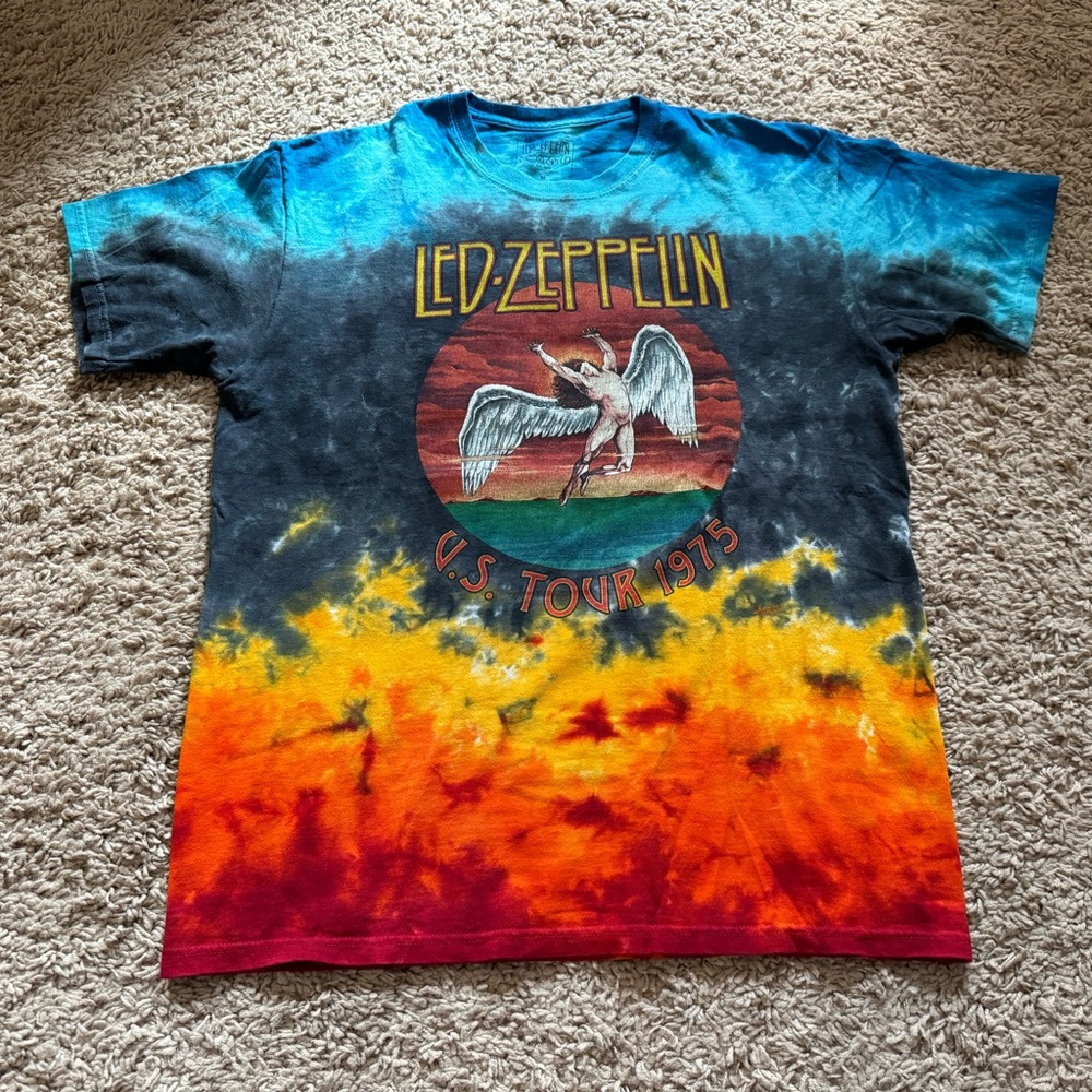 Led Zeppelin Icarus Angel Tie Dye Shirt